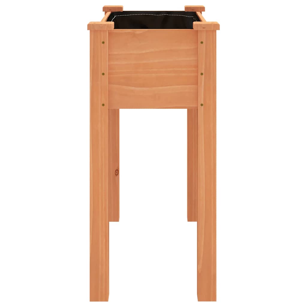 Pflanzkübel mit Einsatz Braun 71x37x76 cm Massivholz Tanne