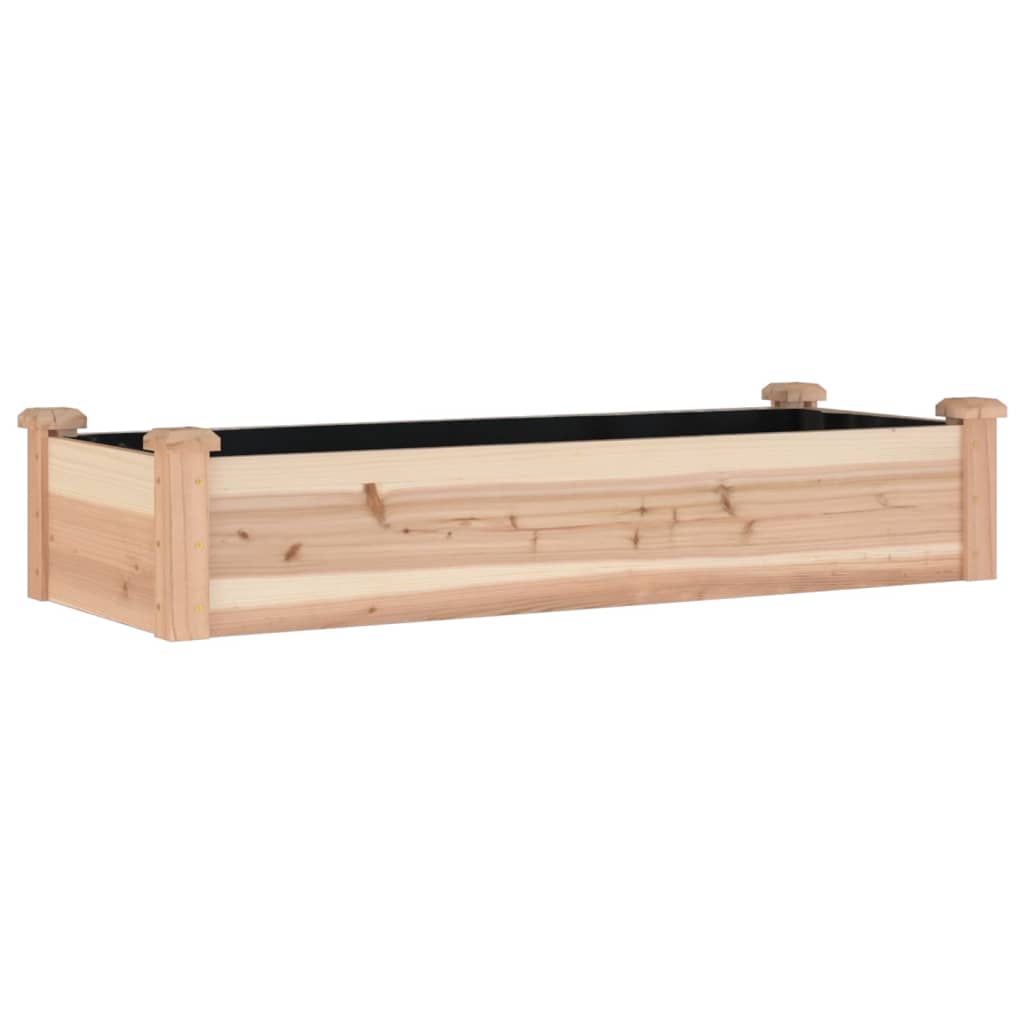 Lit surélevé avec insert 120x45x25 cm en bois de sapin massif