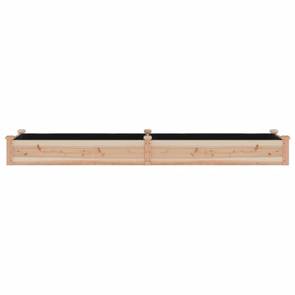 Hochbeet mit Einsatz 240x60x25 cm Massivholz Tanne