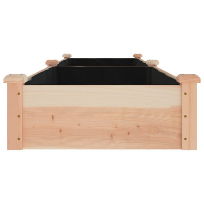 Hochbeet mit Einsatz 240x60x25 cm Massivholz Tanne
