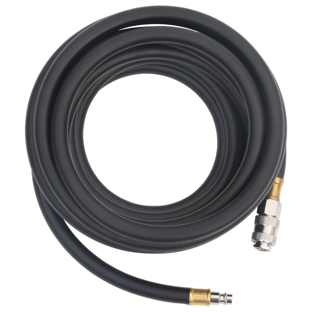 Hybrid-Luftschlauch Schwarz 0,6" 2 m Gummi und PVC