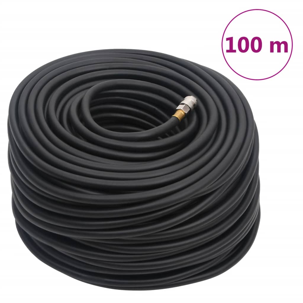 Hybrid-Luftschlauch Schwarz 0,6" 100 m Gummi und PVC