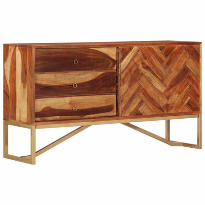 Sideboard Honigbraun 160 x 30 x 80 cm Massivholz Akazie