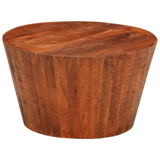 Table basse Ø 52x30 cm en bois de manguier massif