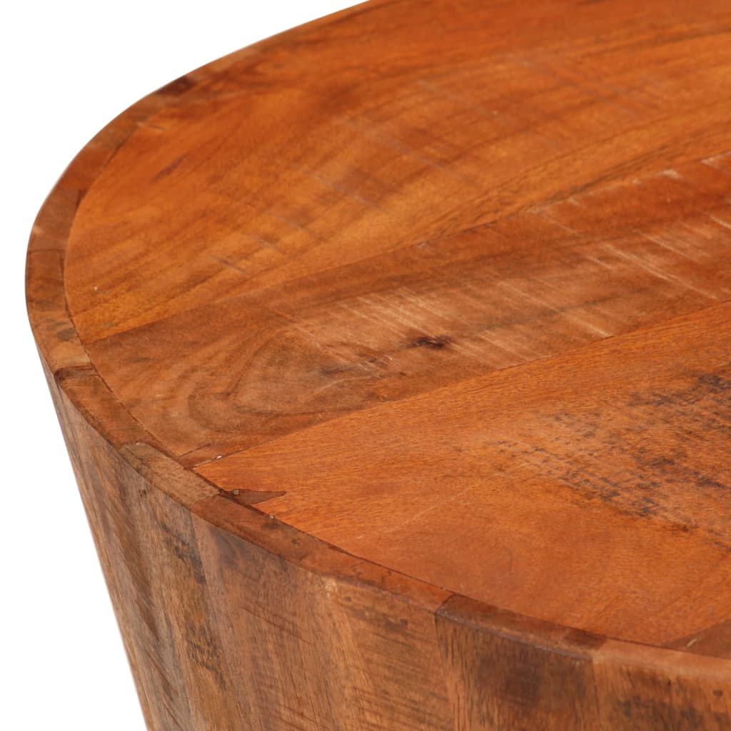 Table basse Ø 52x30 cm en bois de manguier massif