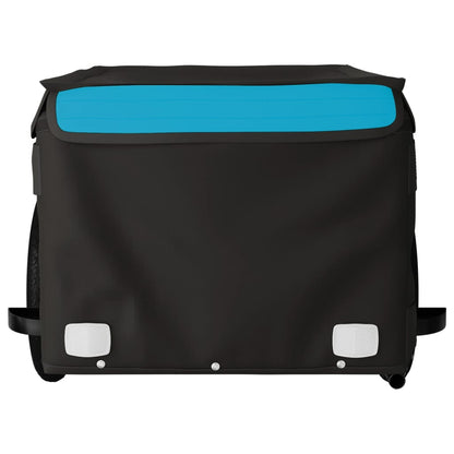 Fahrradanhänger Mit Rad Blau S Polyester-Oxford und Stahl