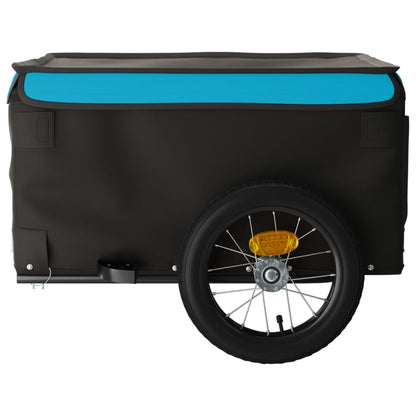 Fahrradanhänger Mit Rad Blau S Polyester-Oxford und Stahl