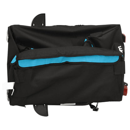 Fahrradanhänger Mit Rad Blau S Polyester-Oxford und Stahl