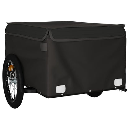 Fahrradanhänger Mit Rad Schwarz M Polyester-Oxford und Stahl