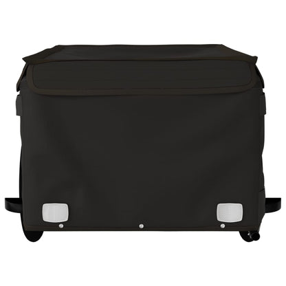 Fahrradanhänger Mit Rad Schwarz M Polyester-Oxford und Stahl