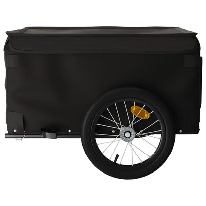Fahrradanhänger Mit Rad Schwarz M Polyester-Oxford und Stahl