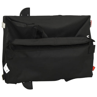 Fahrradanhänger Mit Rad Schwarz M Polyester-Oxford und Stahl