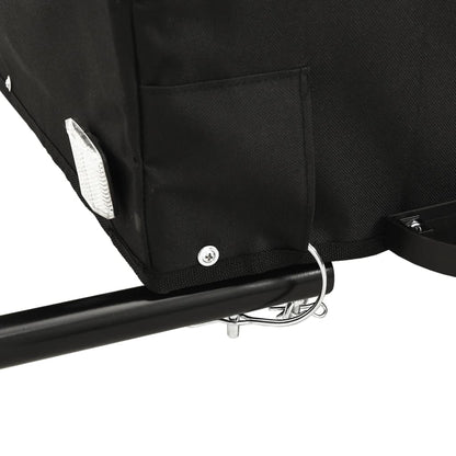 Fahrradanhänger Mit Rad Schwarz M Polyester-Oxford und Stahl