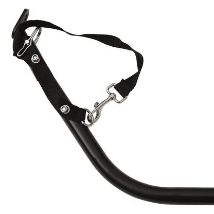 Fahrradanhänger Mit Rad Schwarz M Polyester-Oxford und Stahl