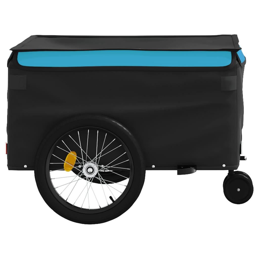 Remorque vélo noir et bleu fer 45 kg