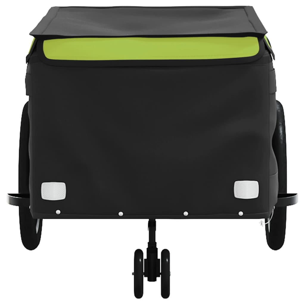 Remorque vélo noir et vert fer 45 kg