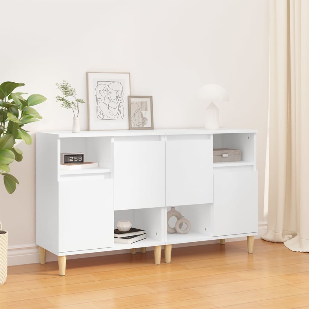 Sideboards 2 Stk. Weiß 60x35x70 cm Holzwerkstoff