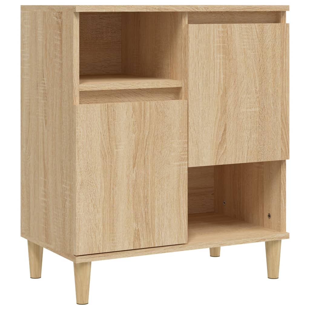 Sideboards 2 Stk. Sonoma-Eiche 60x35x70 cm Holzwerkstoff