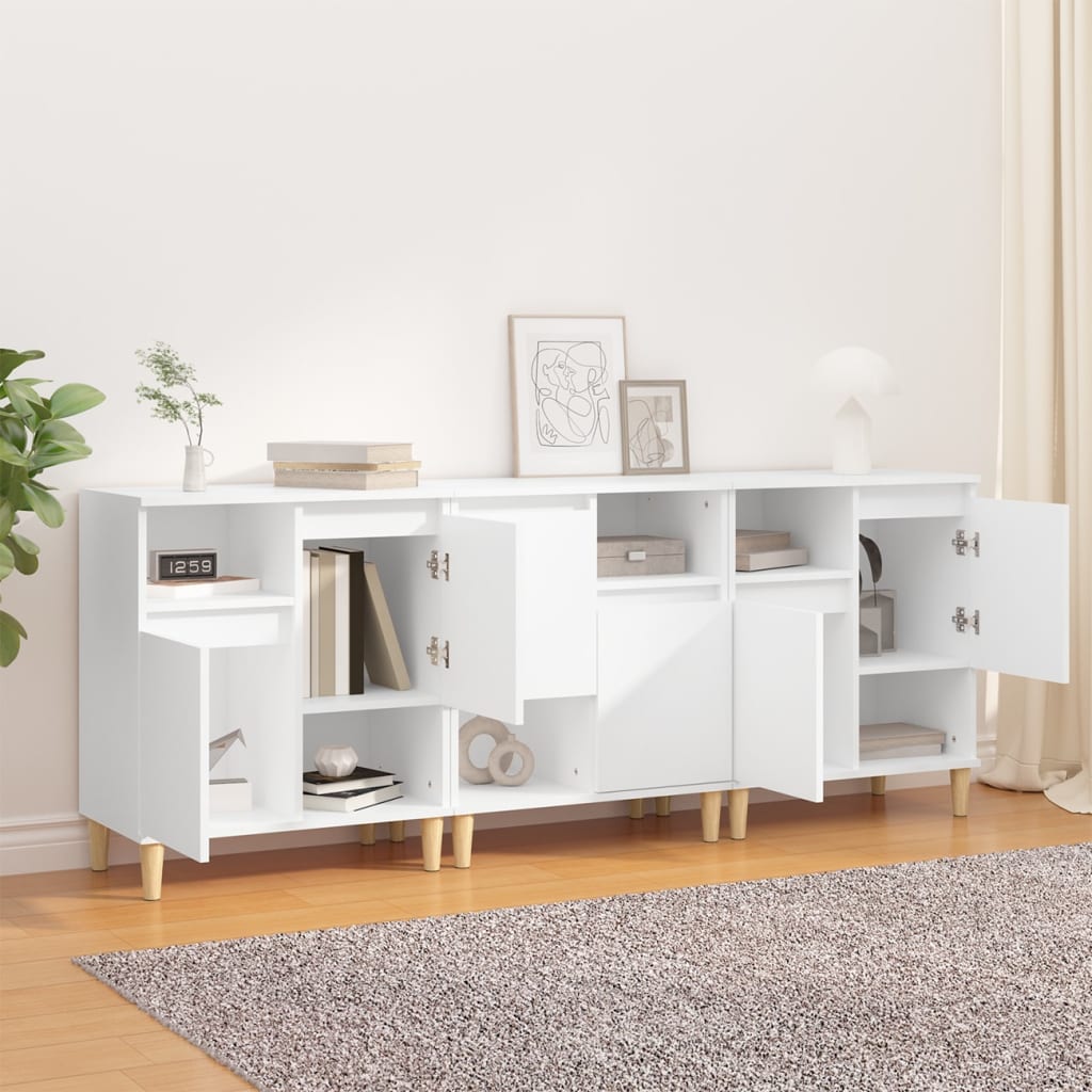 Sideboards 3 Stk. Weiß 60x35x70 cm Holzwerkstoff