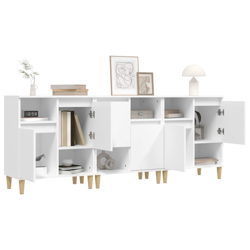 Sideboards 3 Stk. Weiß 60x35x70 cm Holzwerkstoff