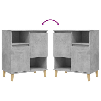 Sideboards 3 Stk. Betongrau 60x35x70 cm Holzwerkstoff