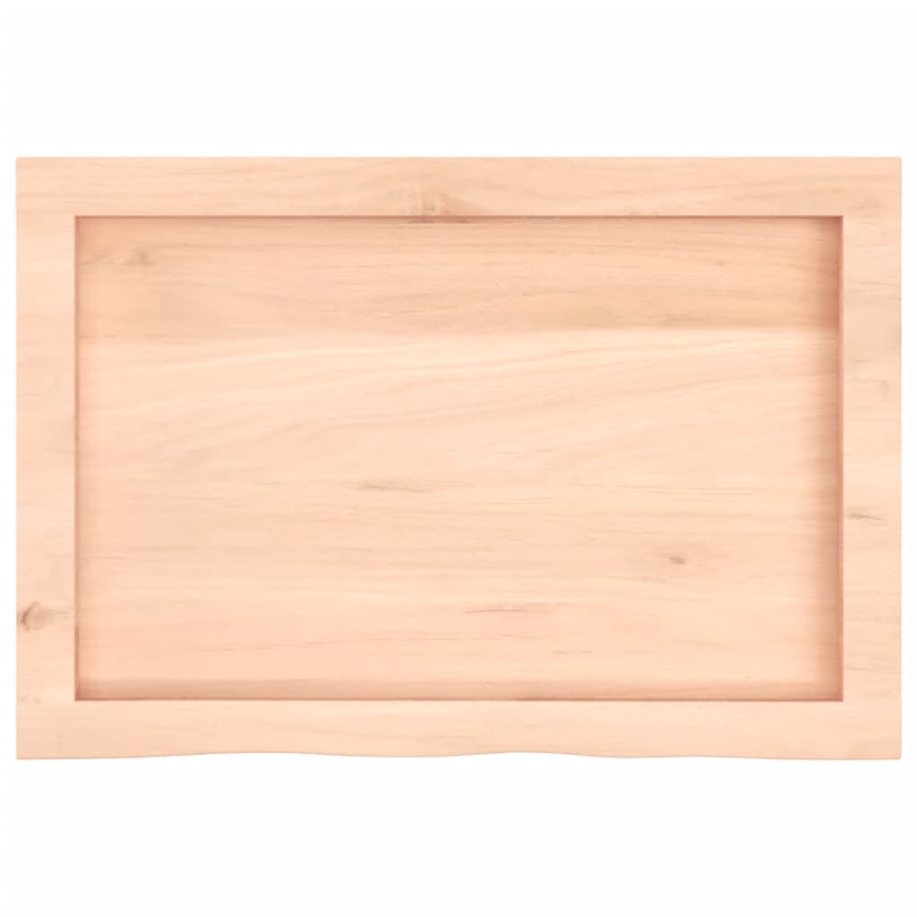 Waschtischplatte 60x40x(2-6) cm Massivholz Unbehandelt