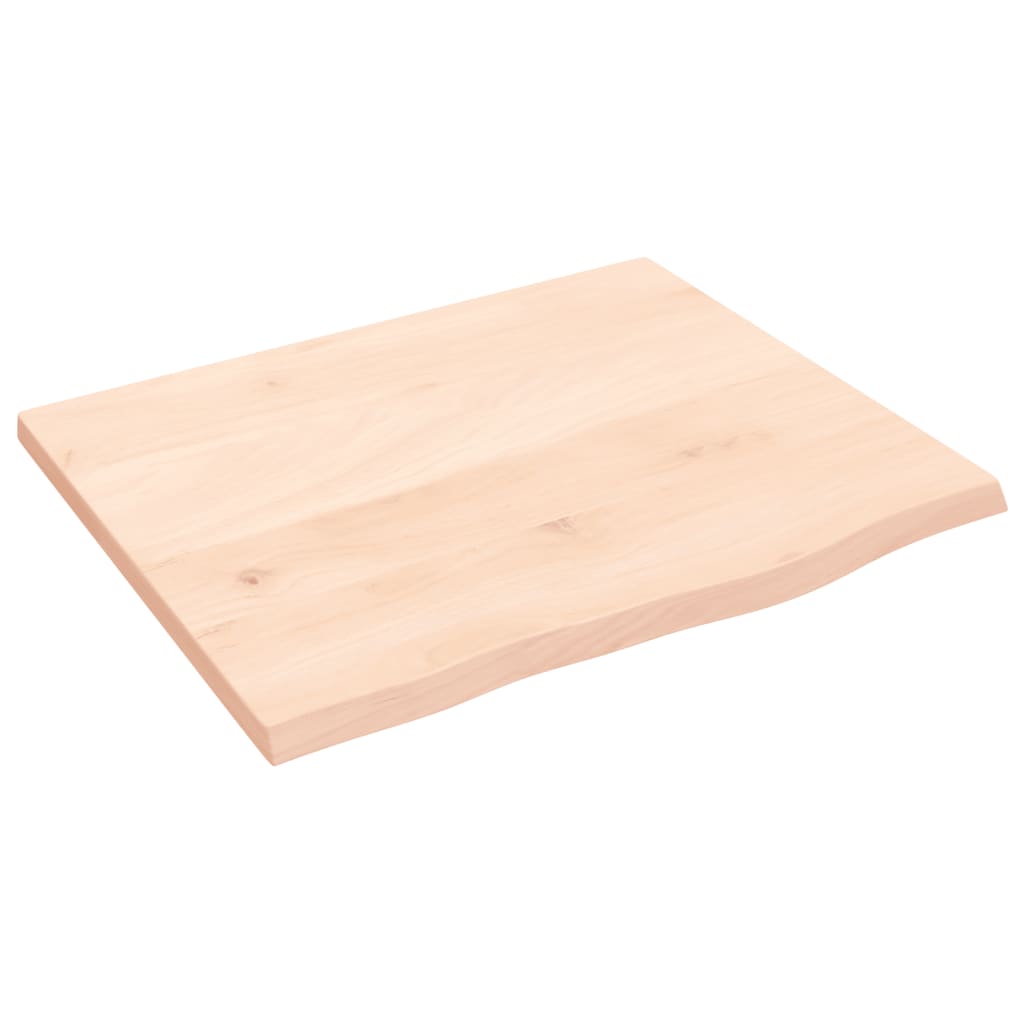 Waschtischplatte 60x50x2 cm Massivholz Unbehandelt
