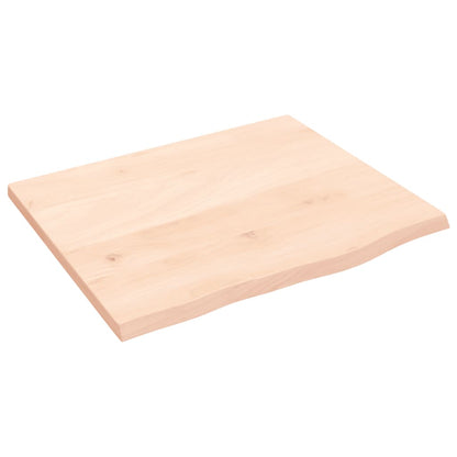 Waschtischplatte 60x50x2 cm Massivholz Unbehandelt
