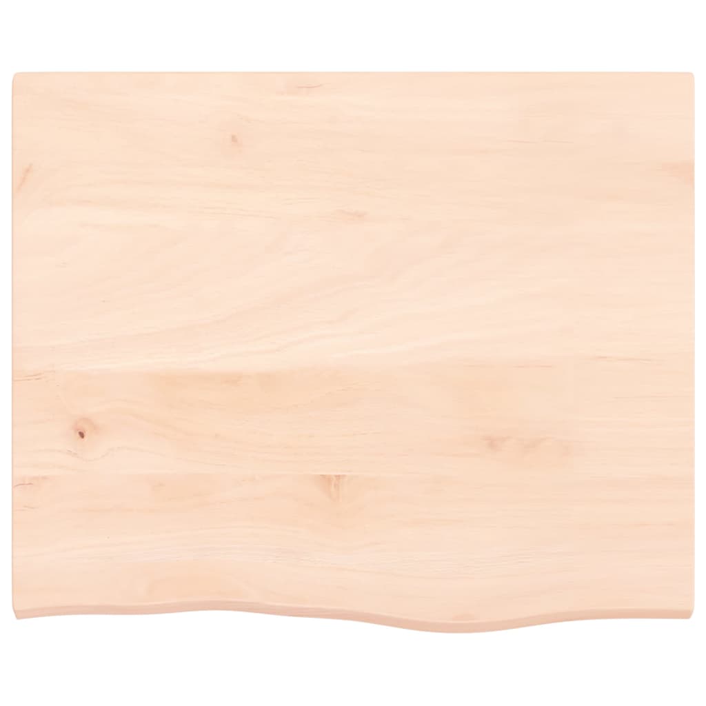 Waschtischplatte 60x50x2 cm Massivholz Unbehandelt
