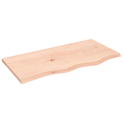 Waschtischplatte 80x40x2 cm Massivholz Unbehandelt