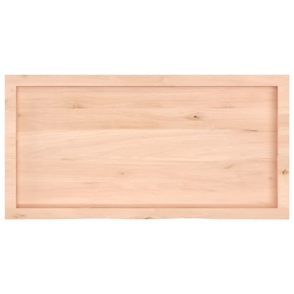 Waschtischplatte 100x50x(2-6) cm Massivholz Unbehandelt