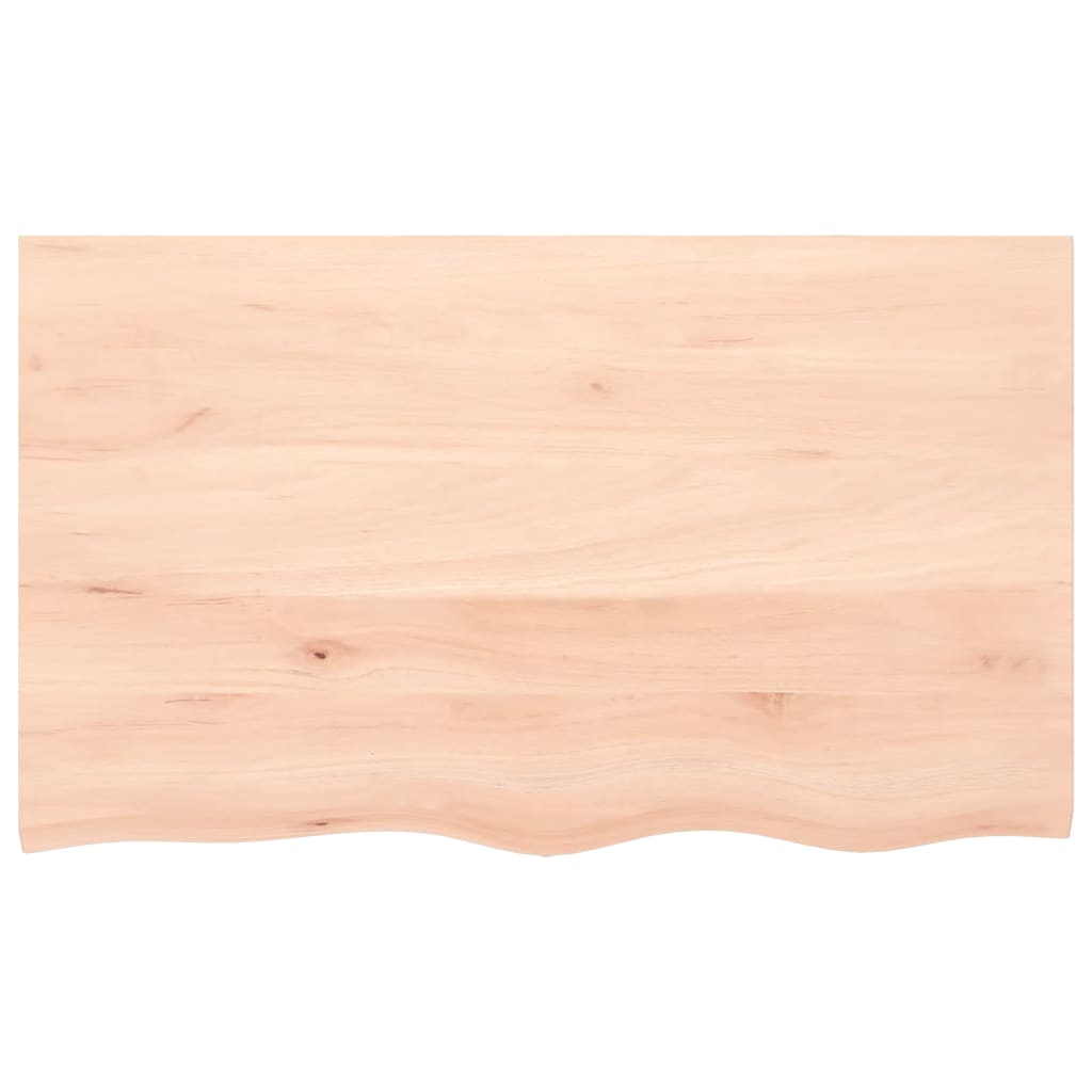 Waschtischplatte 100x60x2 cm Massivholz Unbehandelt