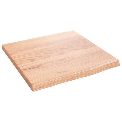 Waschtischplatte Hellbraun 40x40x2 cm Massivholz Behandelt