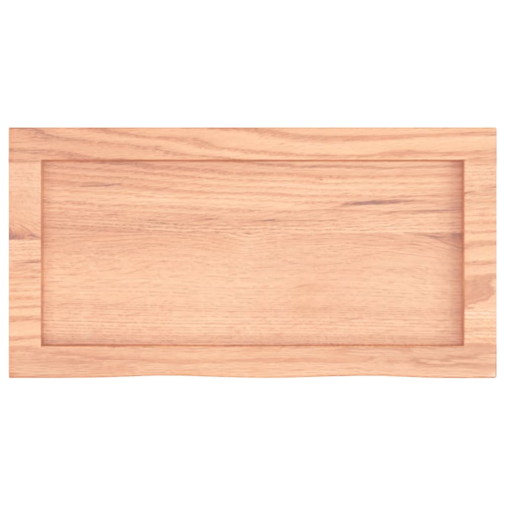 Waschtischplatte Hellbraun 60x30x(2-4) cm Massivholz Behandelt