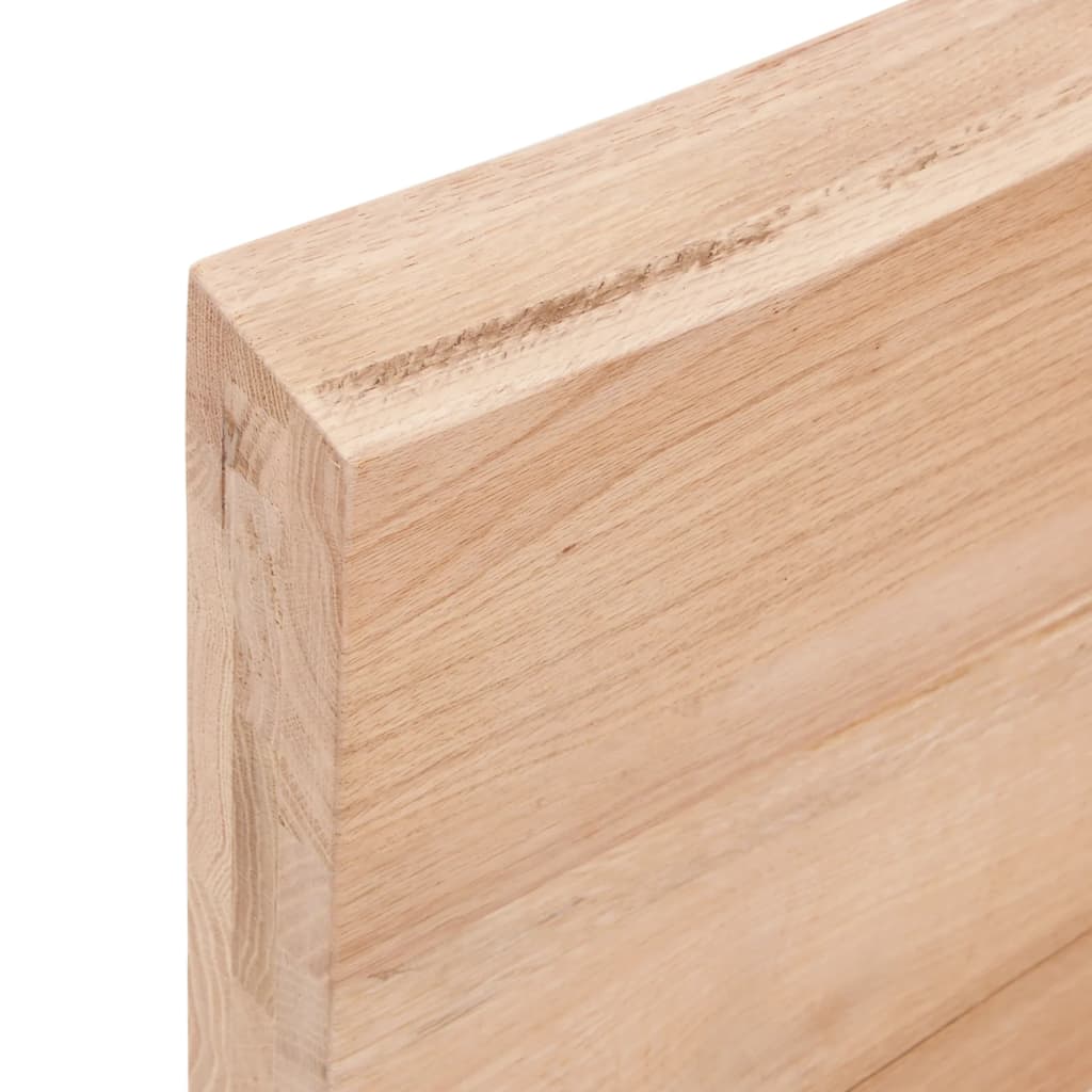 Waschtischplatte Hellbraun 60x40x(2-6) cm Massivholz Behandelt