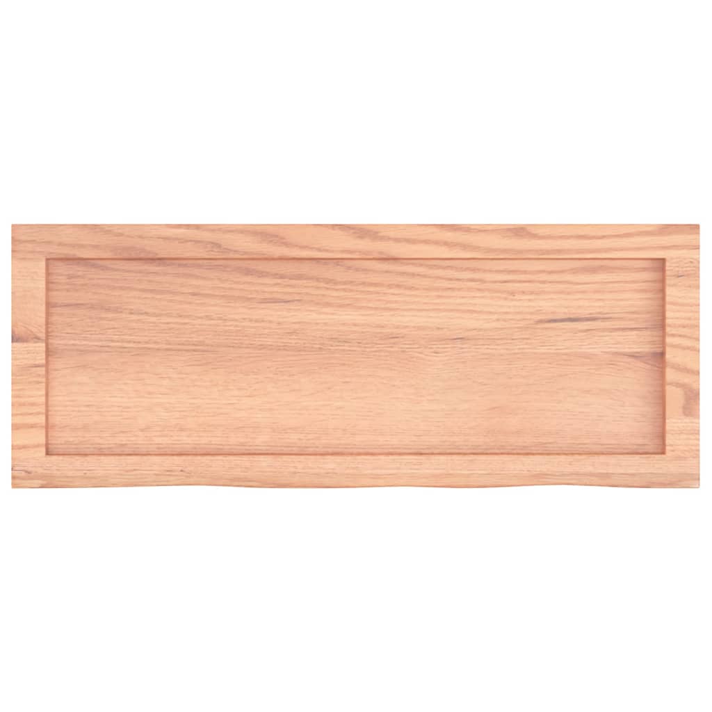 Waschtischplatte Hellbraun 80x30x(2-4) cm Massivholz Behandelt