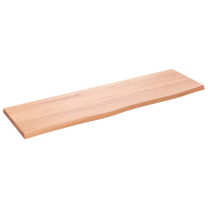 Waschtischplatte Hellbraun 100x30x2 cm Massivholz Behandelt