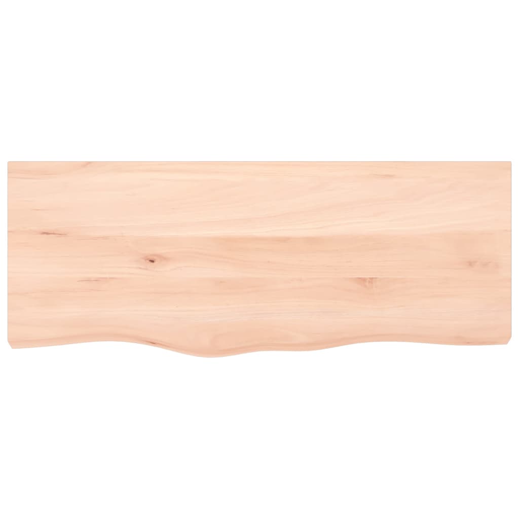 Tischplatte 100x40x(2-4) cm Massivholz Eiche Unbehandelt