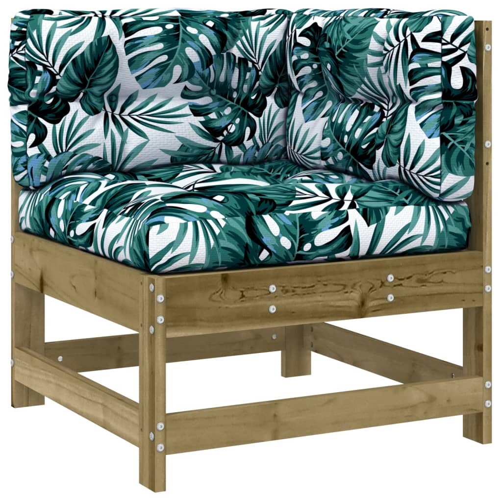 5-tlg. Garten-Lounge-Set mit Kissen Imprägniertes Kiefernholz