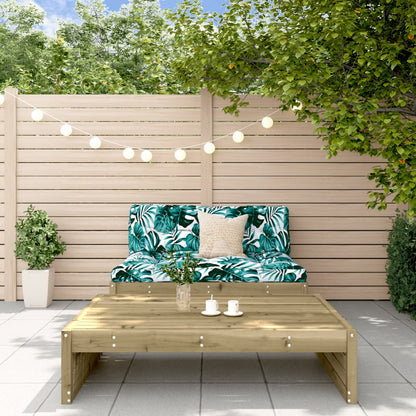 2-tlg. Garten-Lounge-Set mit Kissen Imprägniertes Kiefernholz