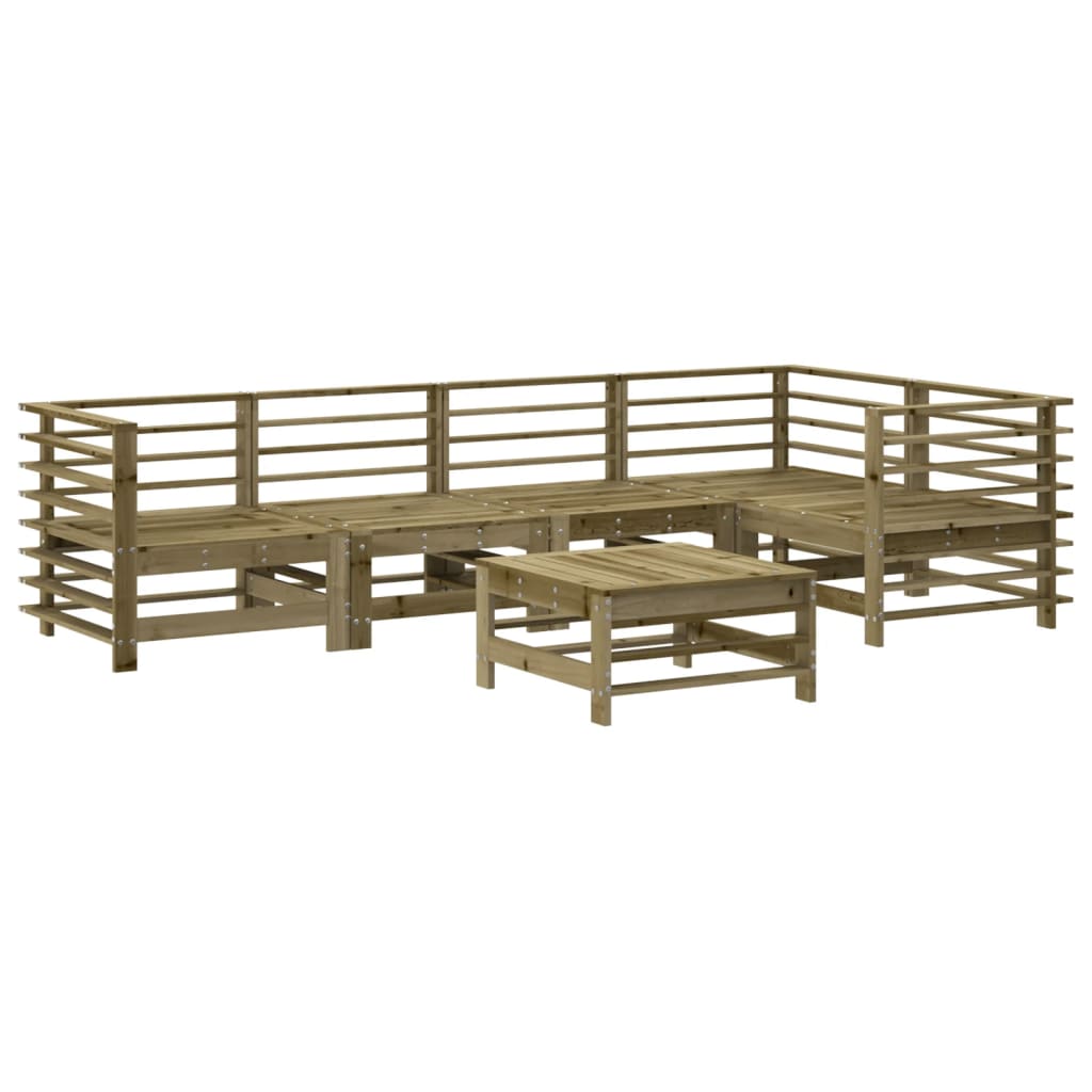 6-tlg. Garten-Lounge-Set Imprägniertes Kiefernholz