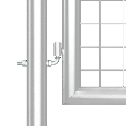 Maschen-Gartentor Silber 300x125 cm Verzinkter Stahl