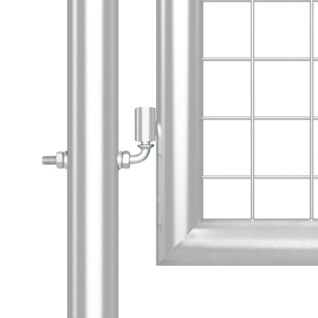 Maschen-Gartentor Silber 400x125 cm Verzinkter Stahl