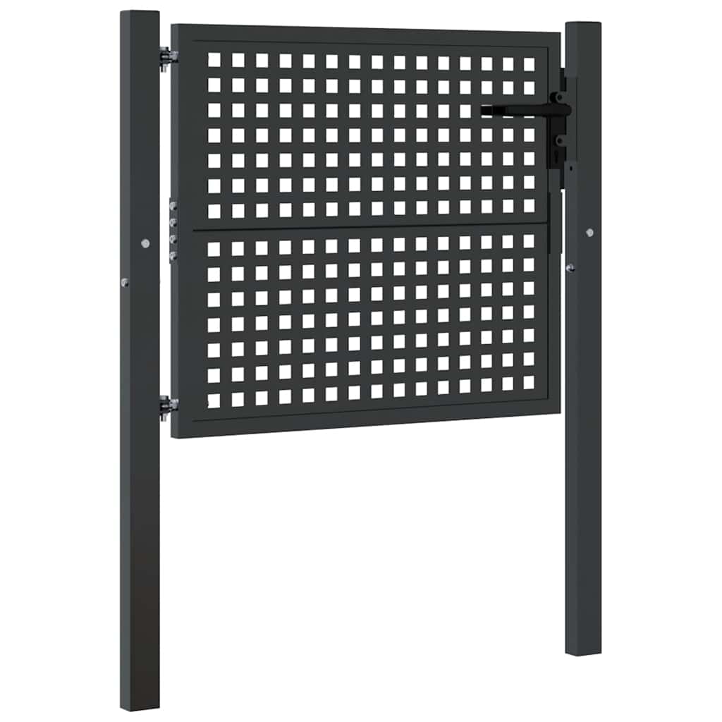 Gartentor Anthrazit 100x75 cm Stahl