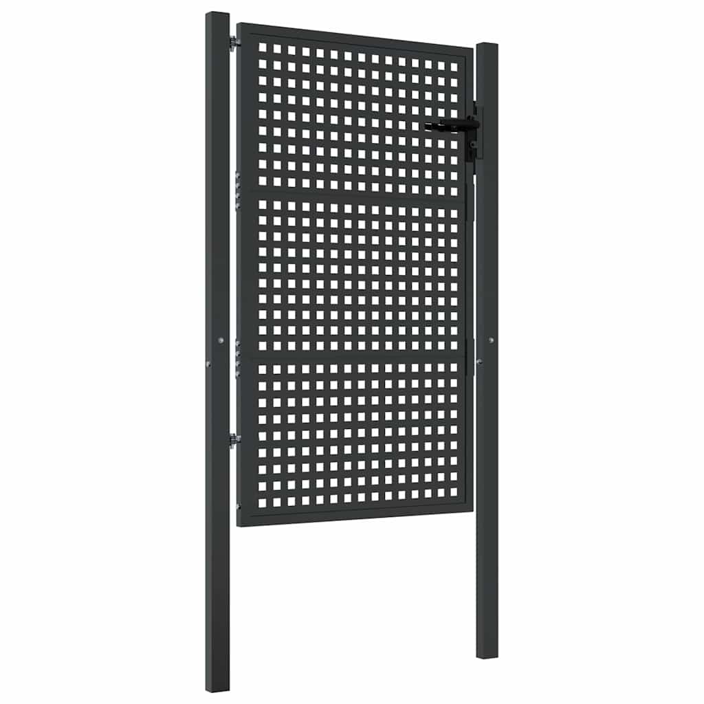 Gartentor Anthrazit 100x125 cm Stahl