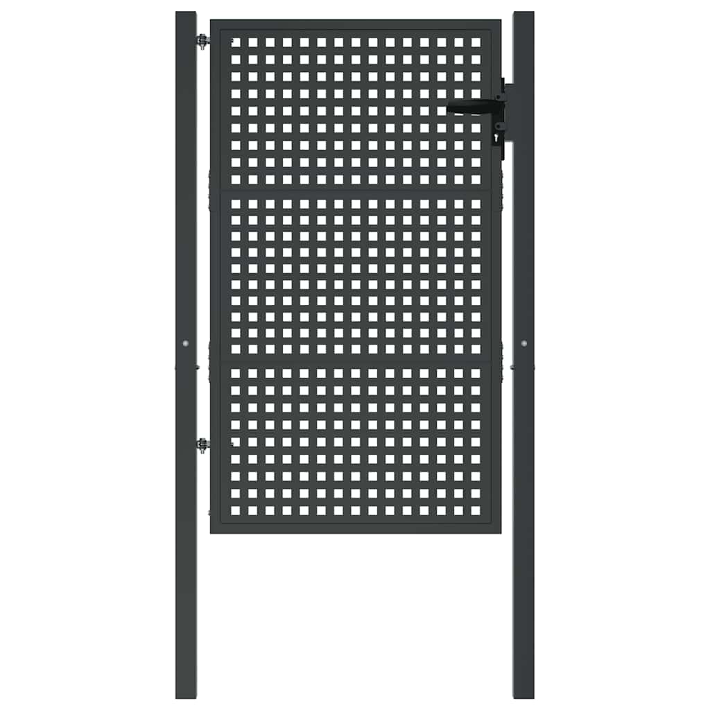 Gartentor Anthrazit 100x125 cm Stahl