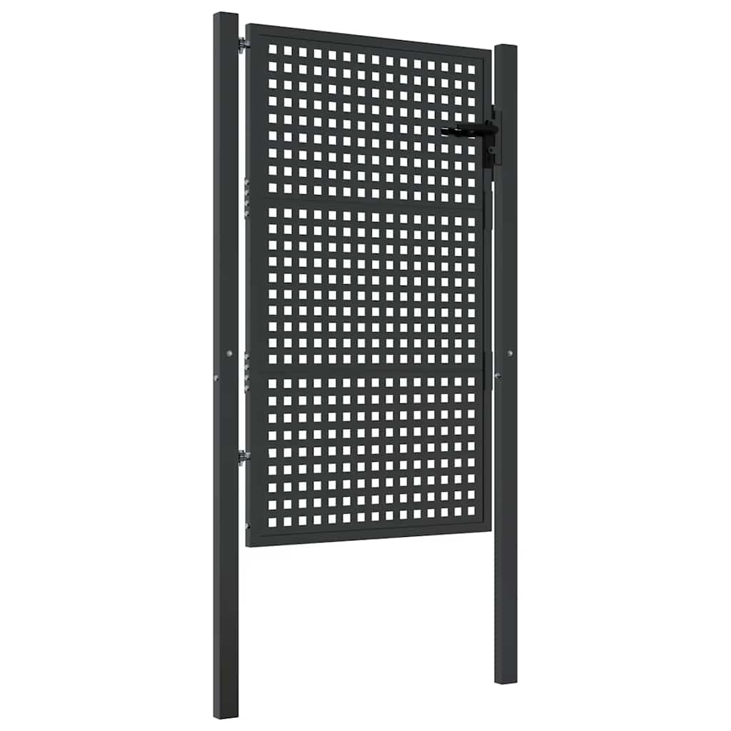 Gartentor Anthrazit 100x150 cm Stahl