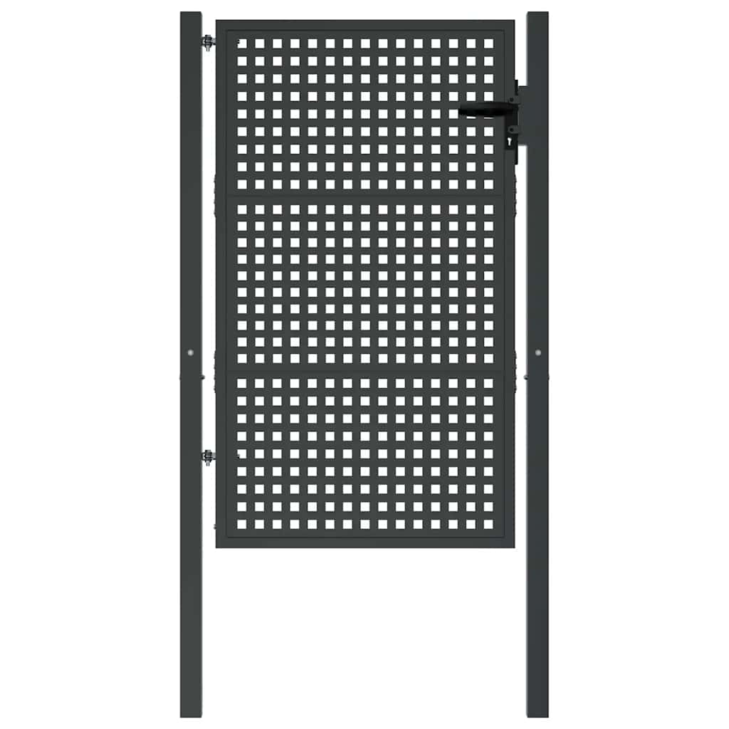Gartentor Anthrazit 100x150 cm Stahl