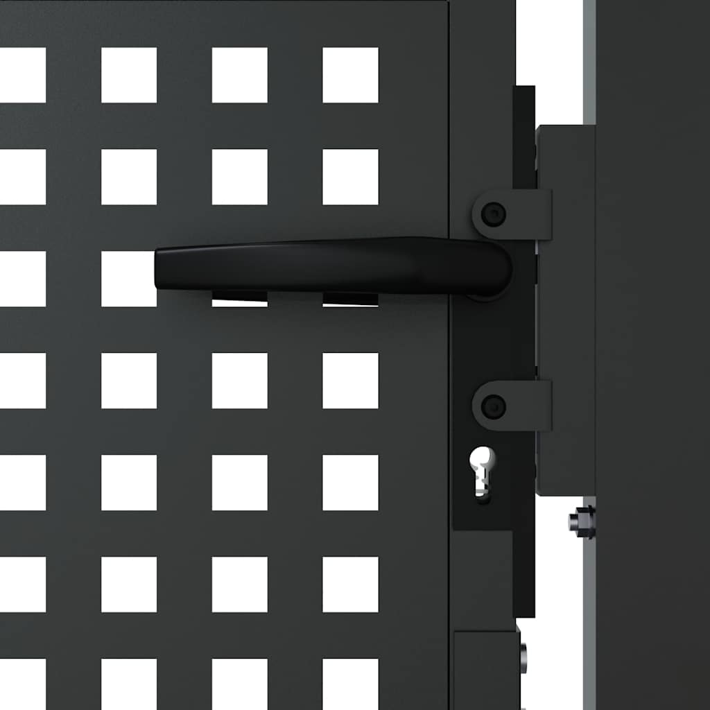 Gartentor Anthrazit 100x150 cm Stahl