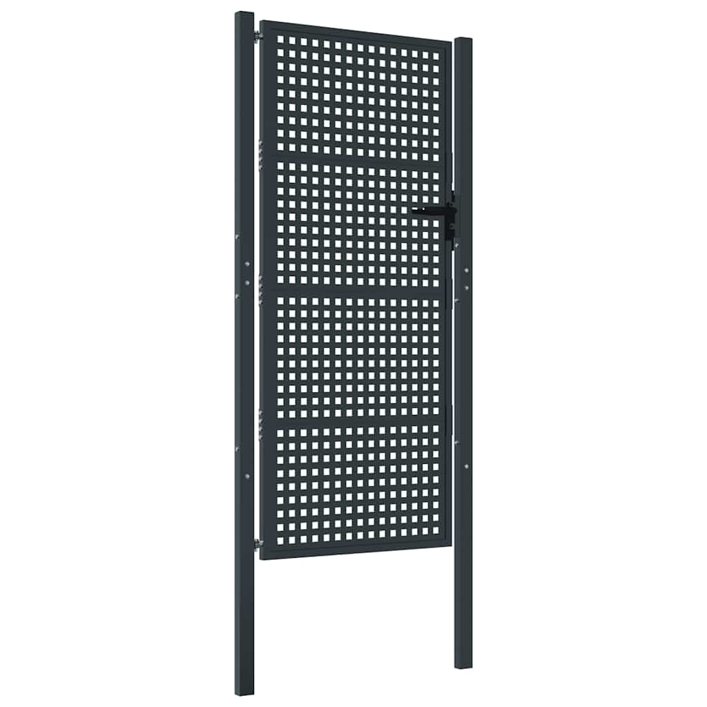Gartentor Anthrazit 100x175 cm Stahl